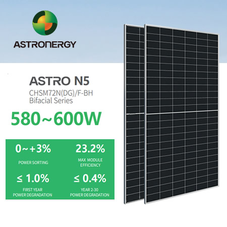 ASTRO N5 580W 590W 600W 72 Bifacial Module ASTRO N5 580W 590W 600W 72 Bifacial Module